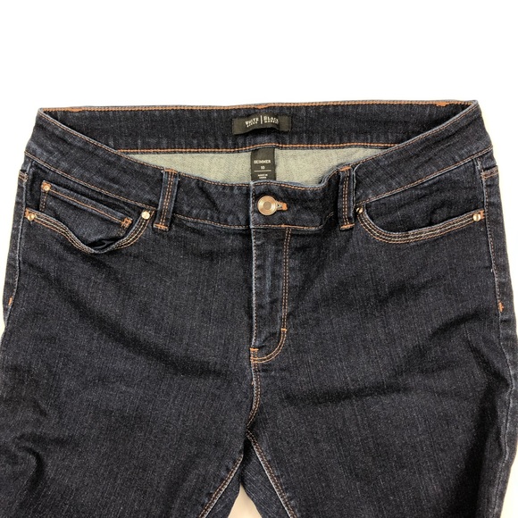 White House Black Market Skimmer Jeans 10 dark - Picture 4 of 7